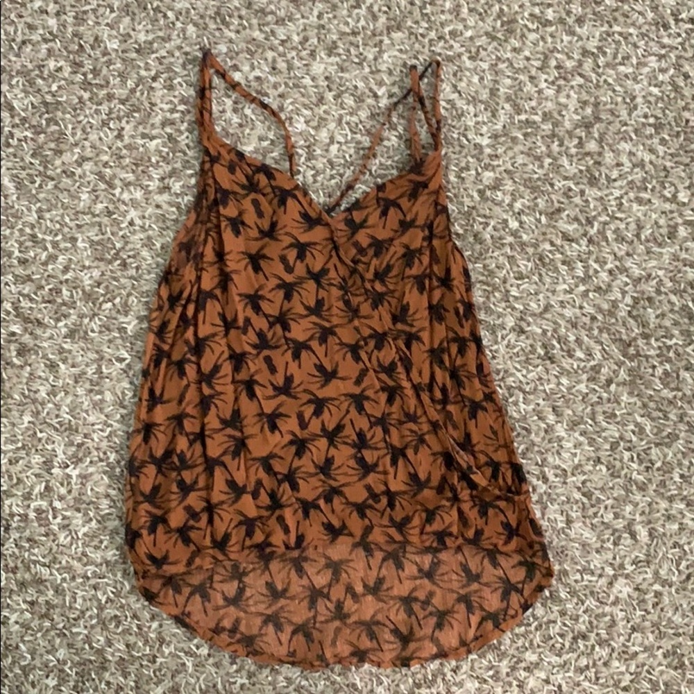 Burt orange dressy tank